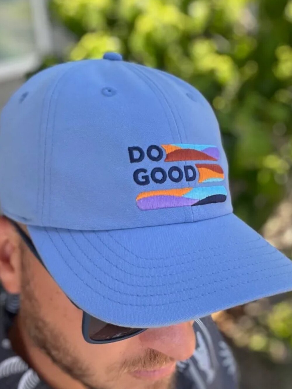 Cotopaxi Do Good Stripe Dad Hat Adjustable Blue Outdoors Ball Cap Baseball